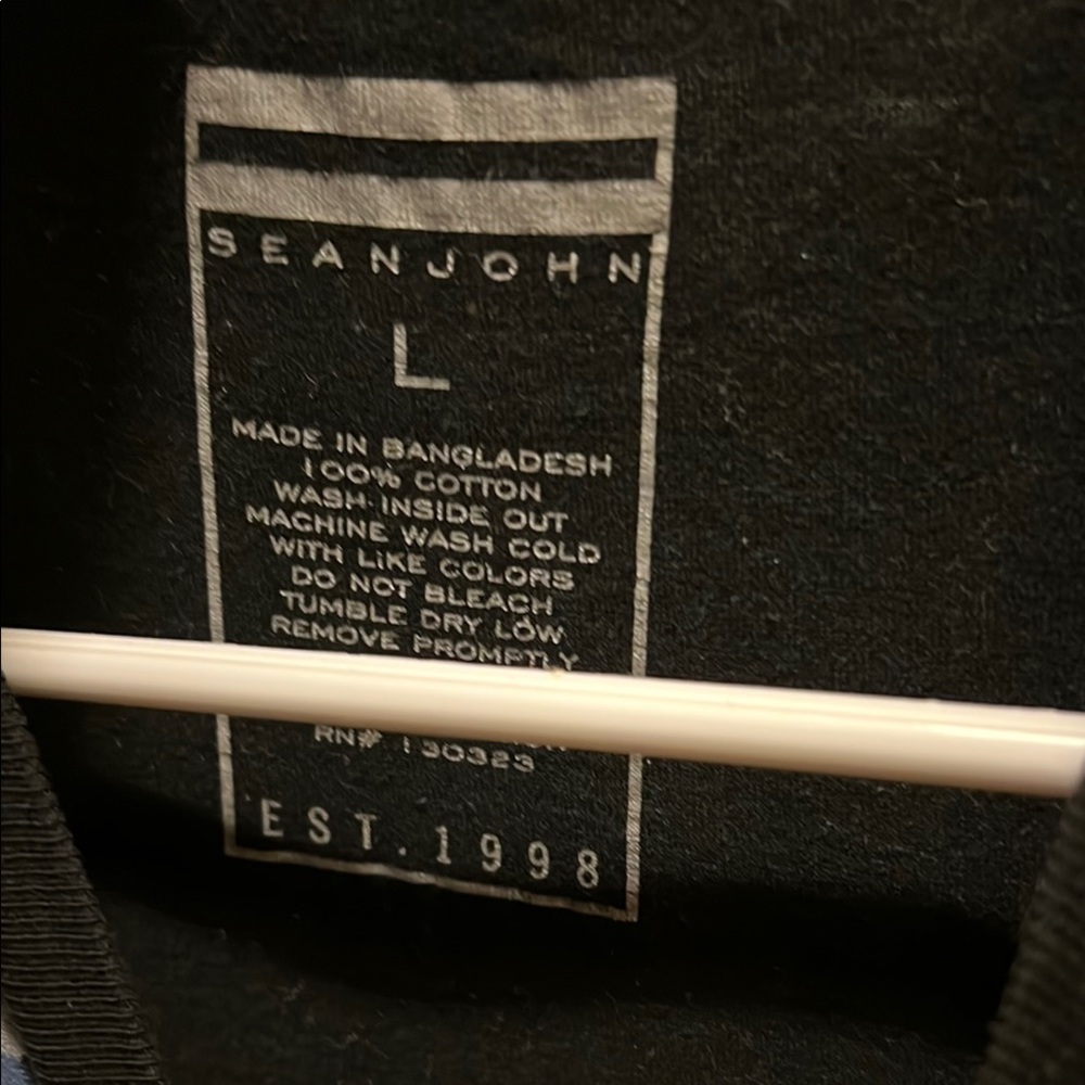 Sean John Black Cotton Shirt